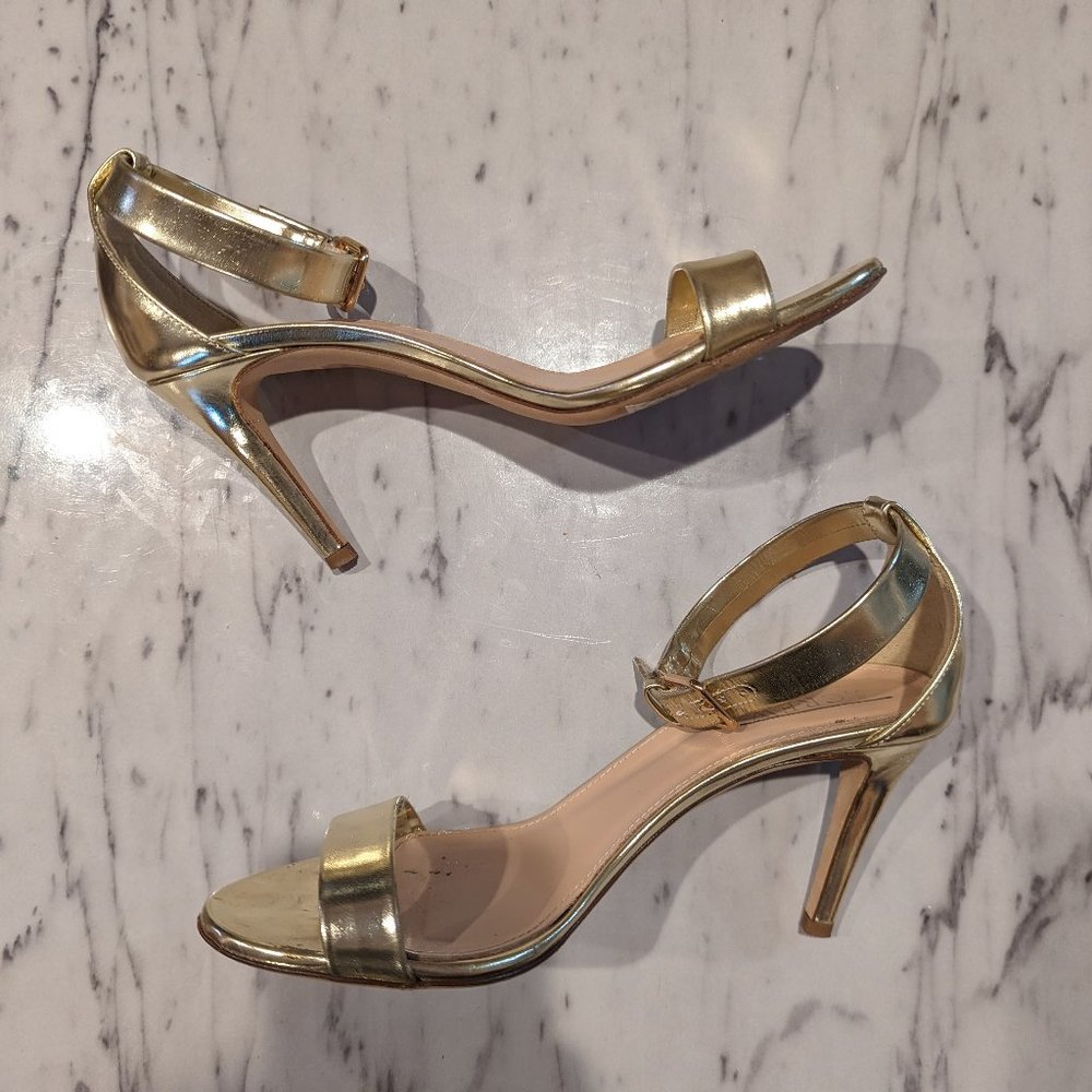 J.Crew Gold Heels